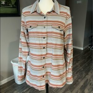 Patagonia button up flannel organic cotton shirt size 8